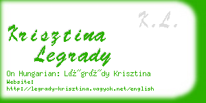 krisztina legrady business card